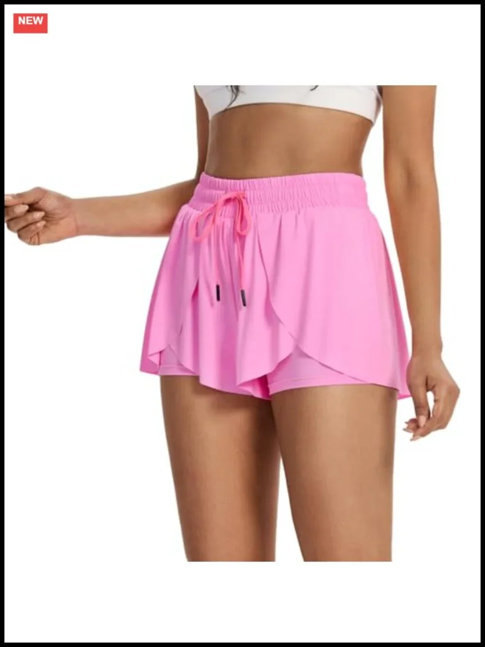 Flowy Running Shorts for Women with Pockets, High Rise 3